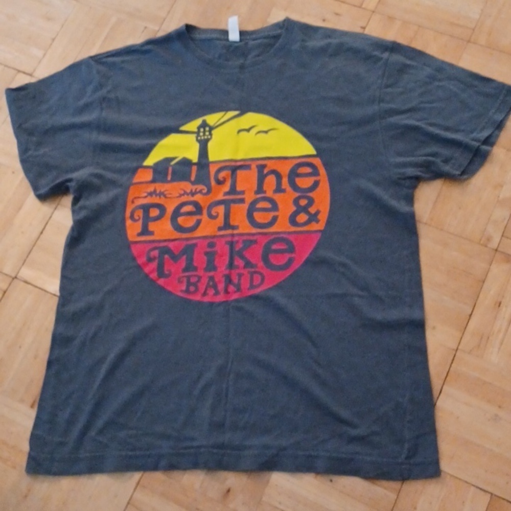 The Pete & Mike Band tee shirt men's size medium gray